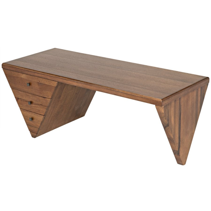 Tetramo Desk, Dark Walnut