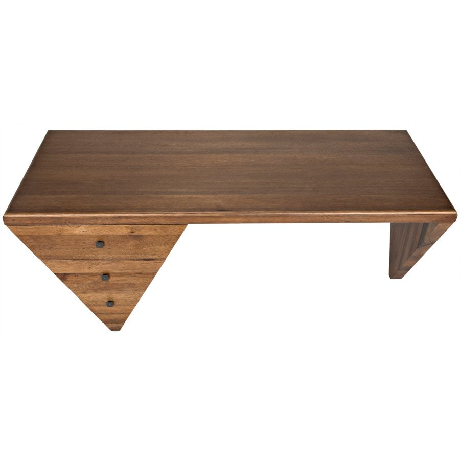 Tetramo Desk, Dark Walnut