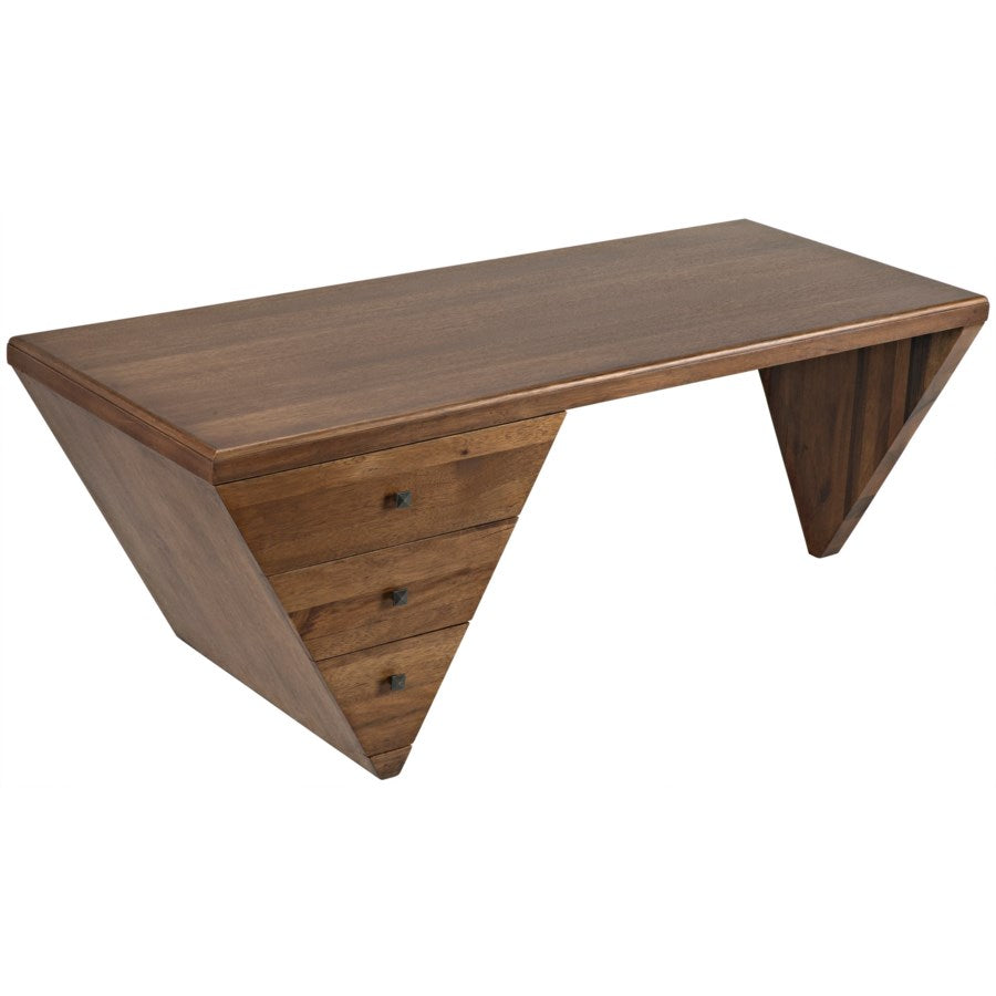 Tetramo Desk, Dark Walnut