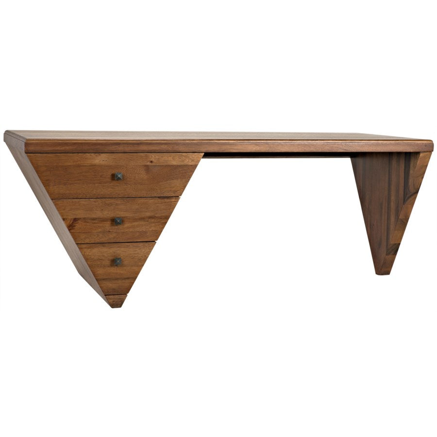 Tetramo Desk, Dark Walnut