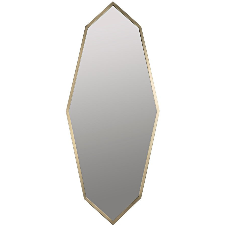 Parsifal Mirror, Antique Brass