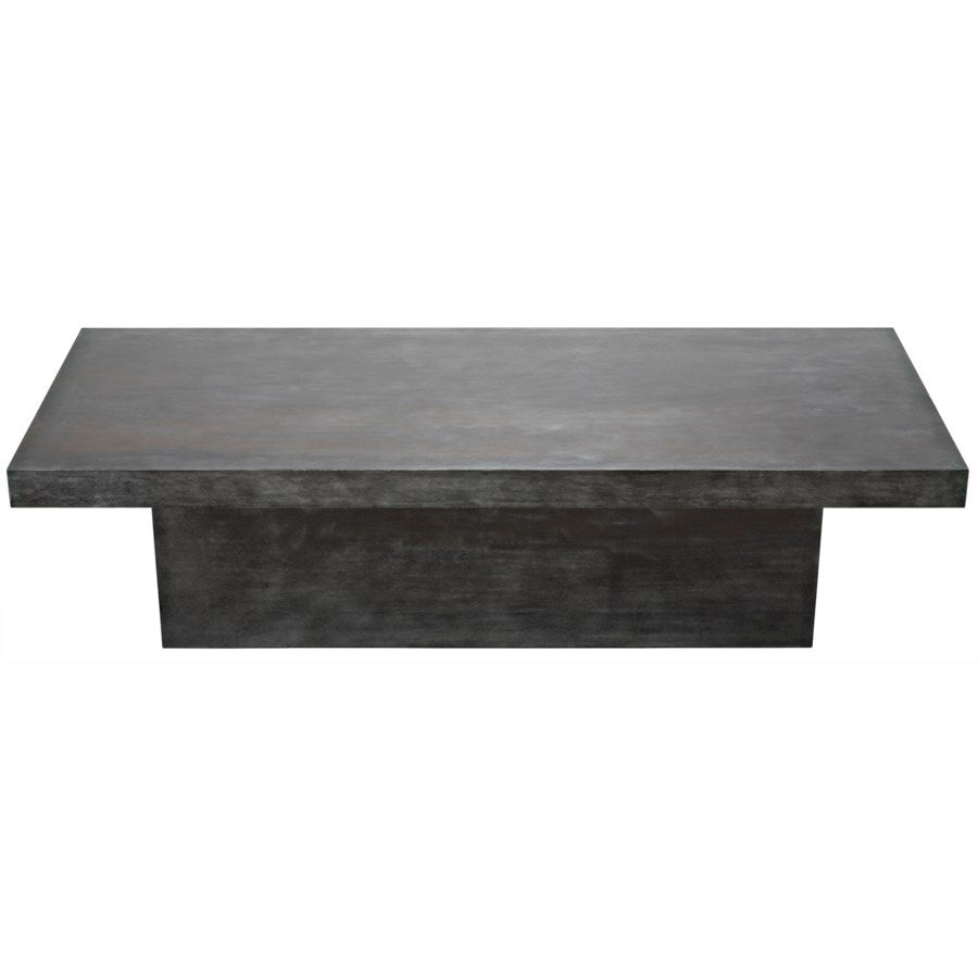 Prisms Coffee Table, Plain Zinc