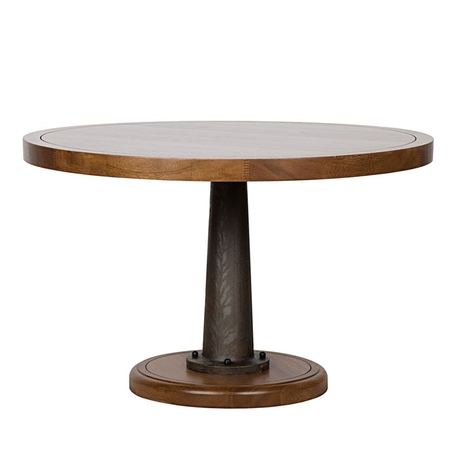 Yacht Dining Table with Cast Pedestal, 48"