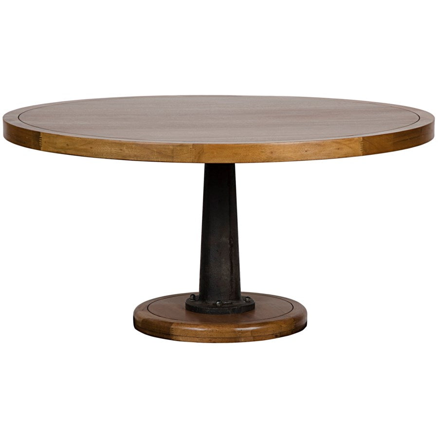 Yacht Dining Table with Cast Pedestal, 60"
