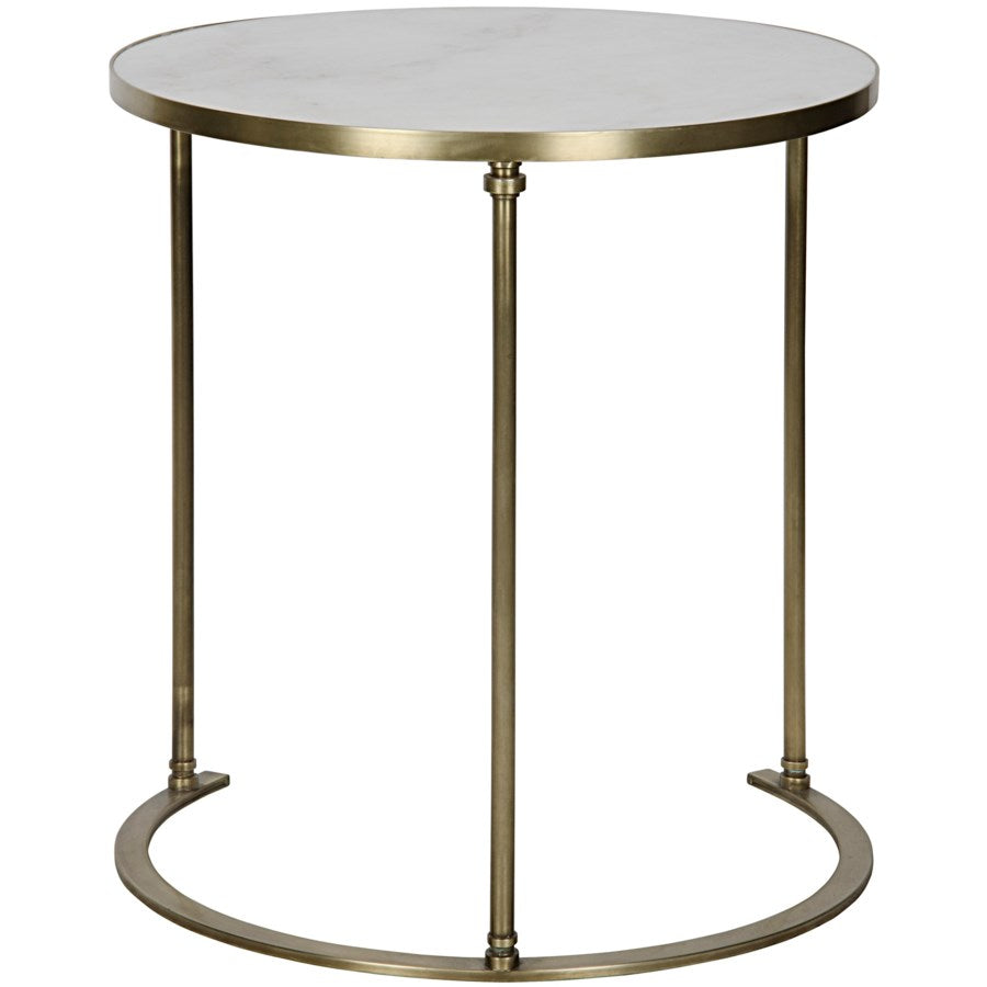 Molly Side Table, A, Metal and Quartz