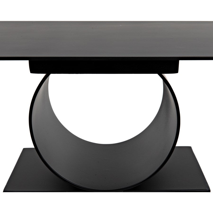 Shape Side Table, Black Metal