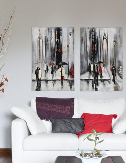 Bustling City Ii Canvas Art