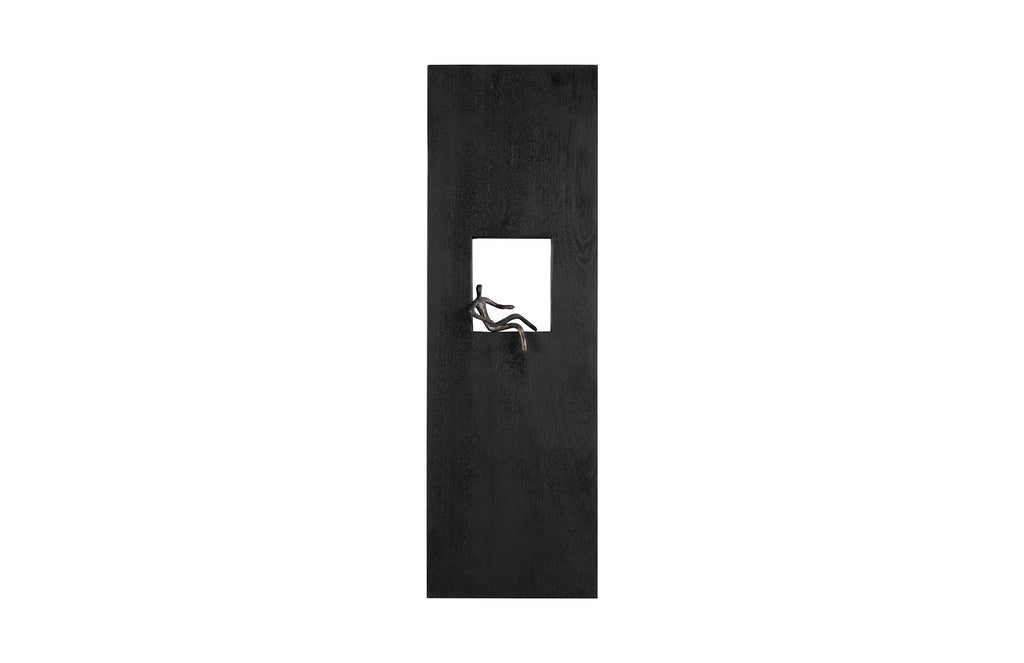 Lounging Figure Wall Decor, Rectangle, Black