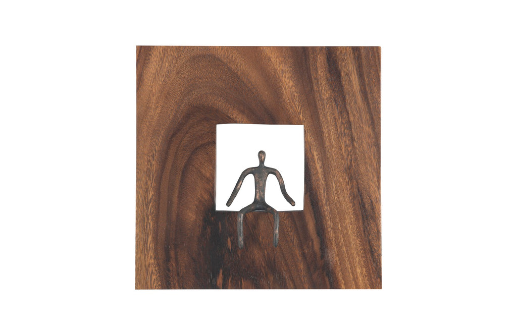 Sitting Figure Wall Decor, Square