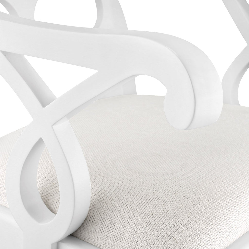 Loop Armchair - Eggshell White