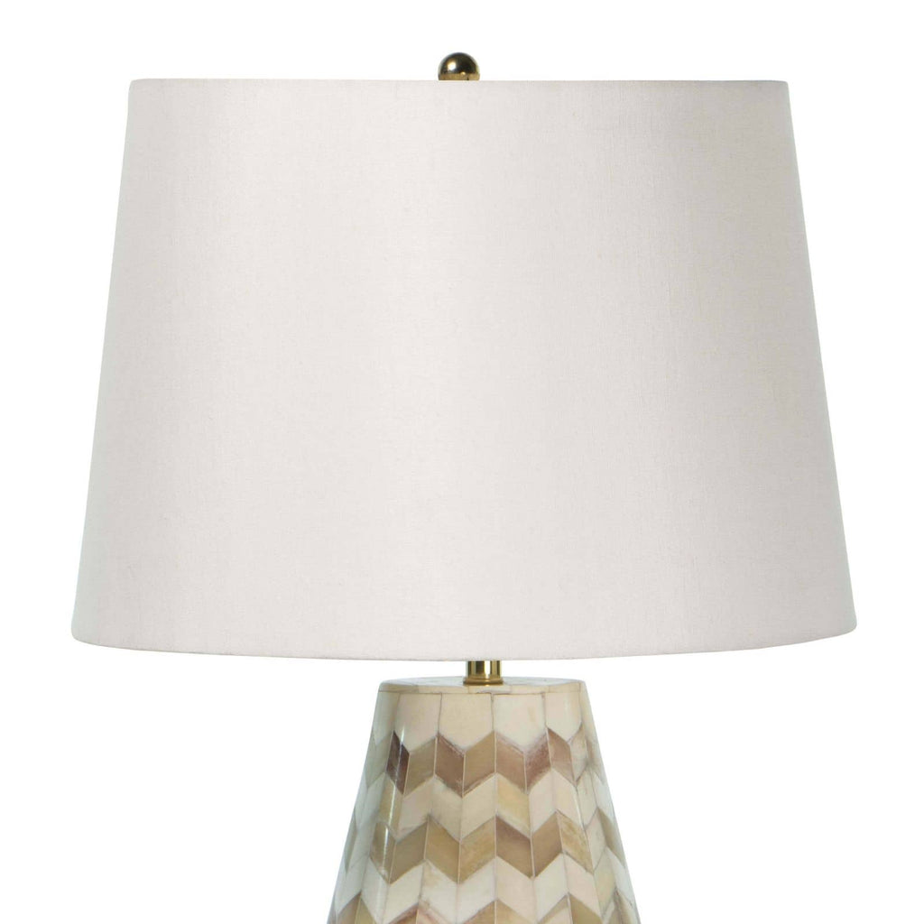 Cassia Chevron Table Lamp - Natural