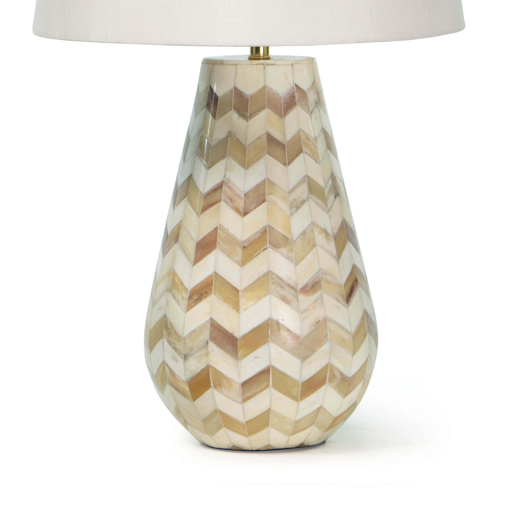 Cassia Chevron Table Lamp - Natural