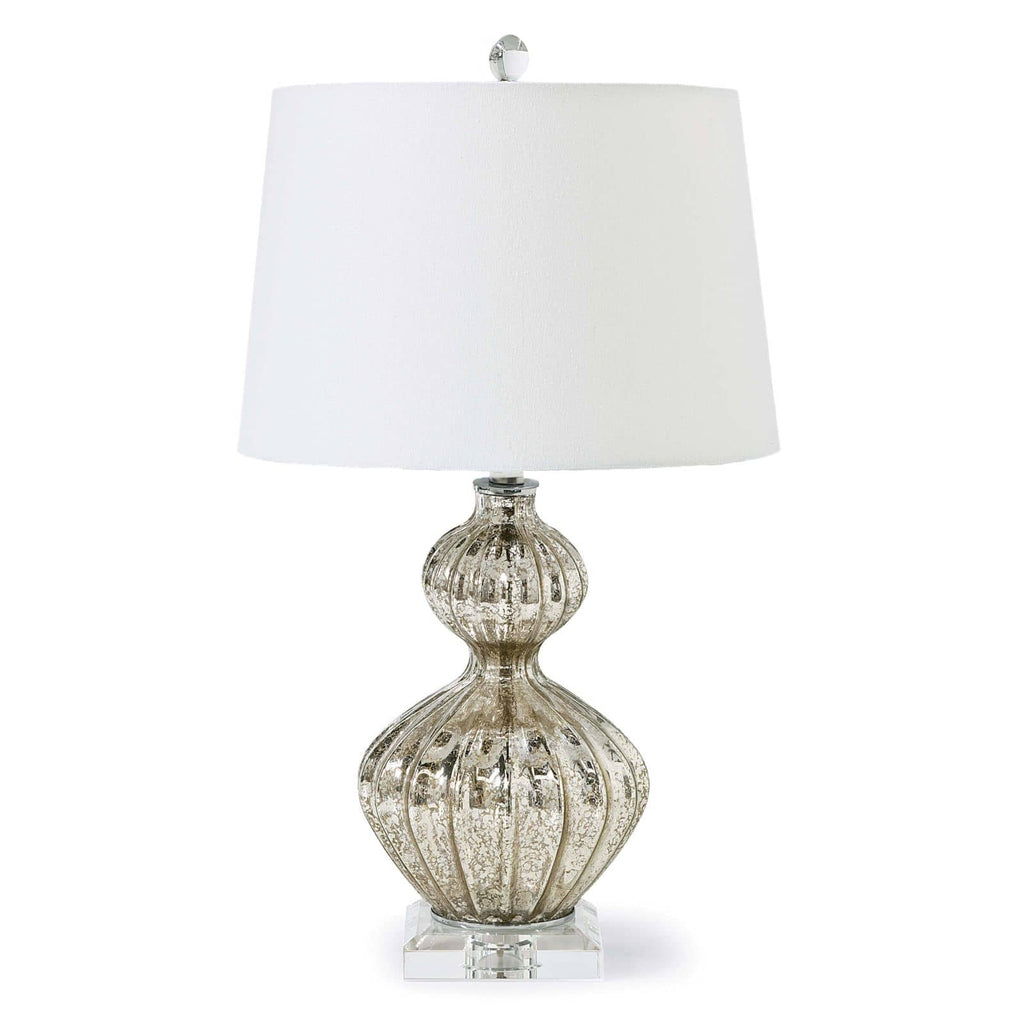 Ripple Table Lamp - Antique Mercury