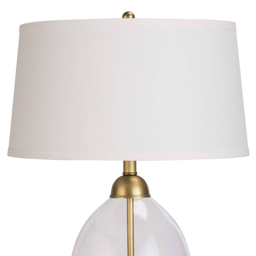 Glass Dome Table Lamp - Natural Brass