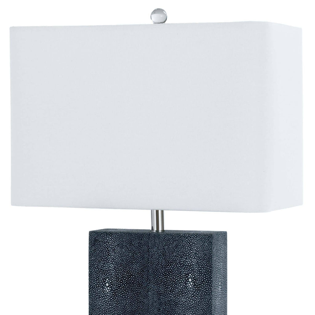 Marcel Charcoal Shagreen Table Lamp