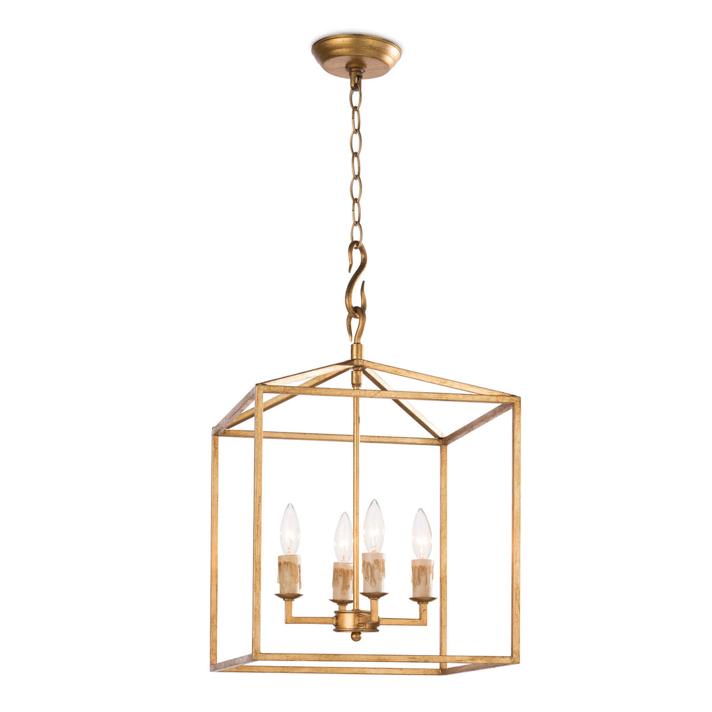 Cape Lantern Small - Antique Gold Leaf