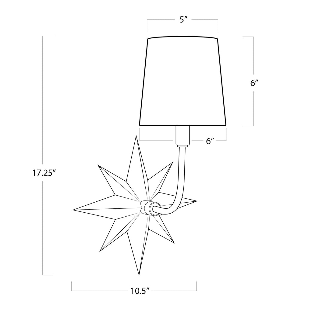 Etoile Sconce - Oil Rubbed Bronze