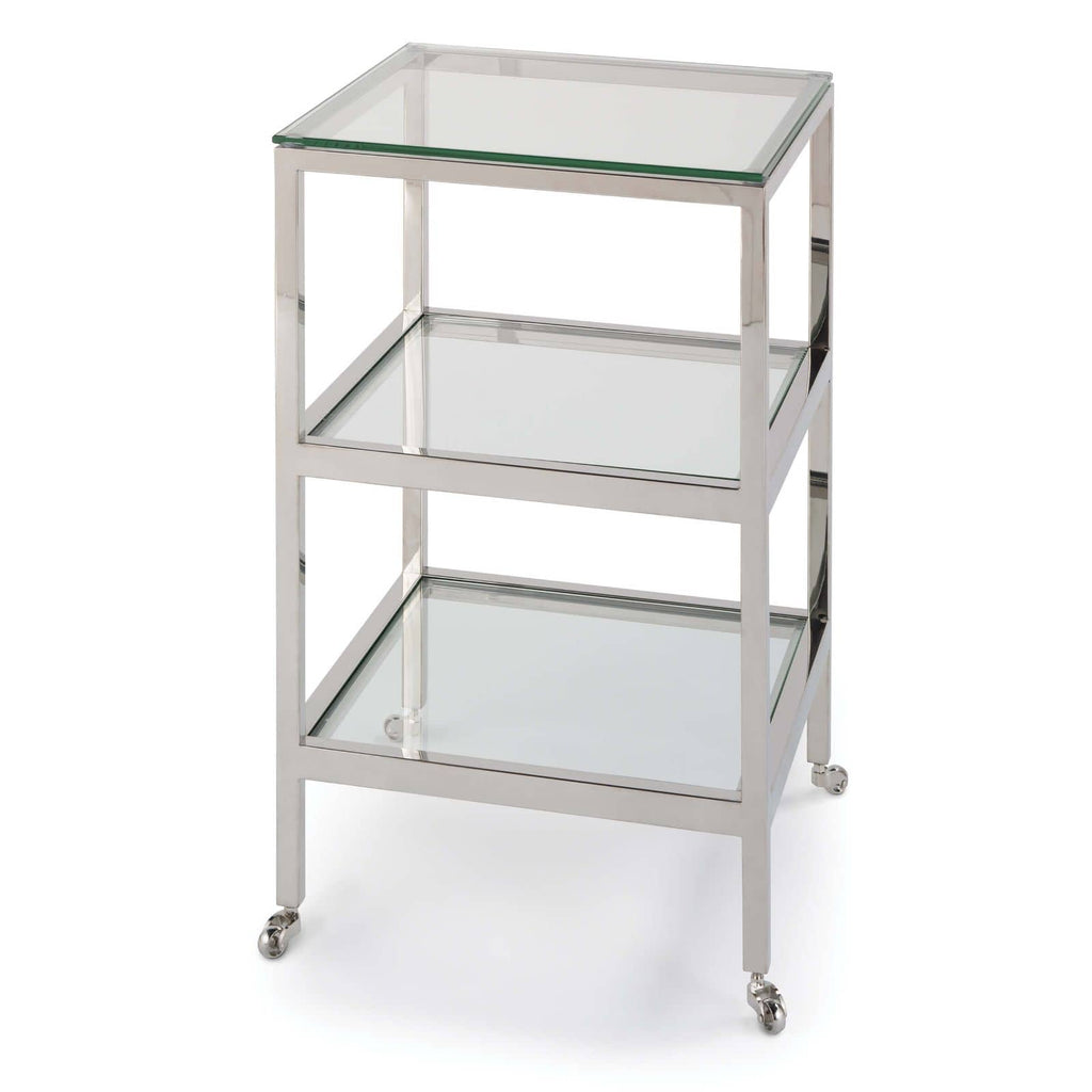 Alister Side Table - Polished Nickel