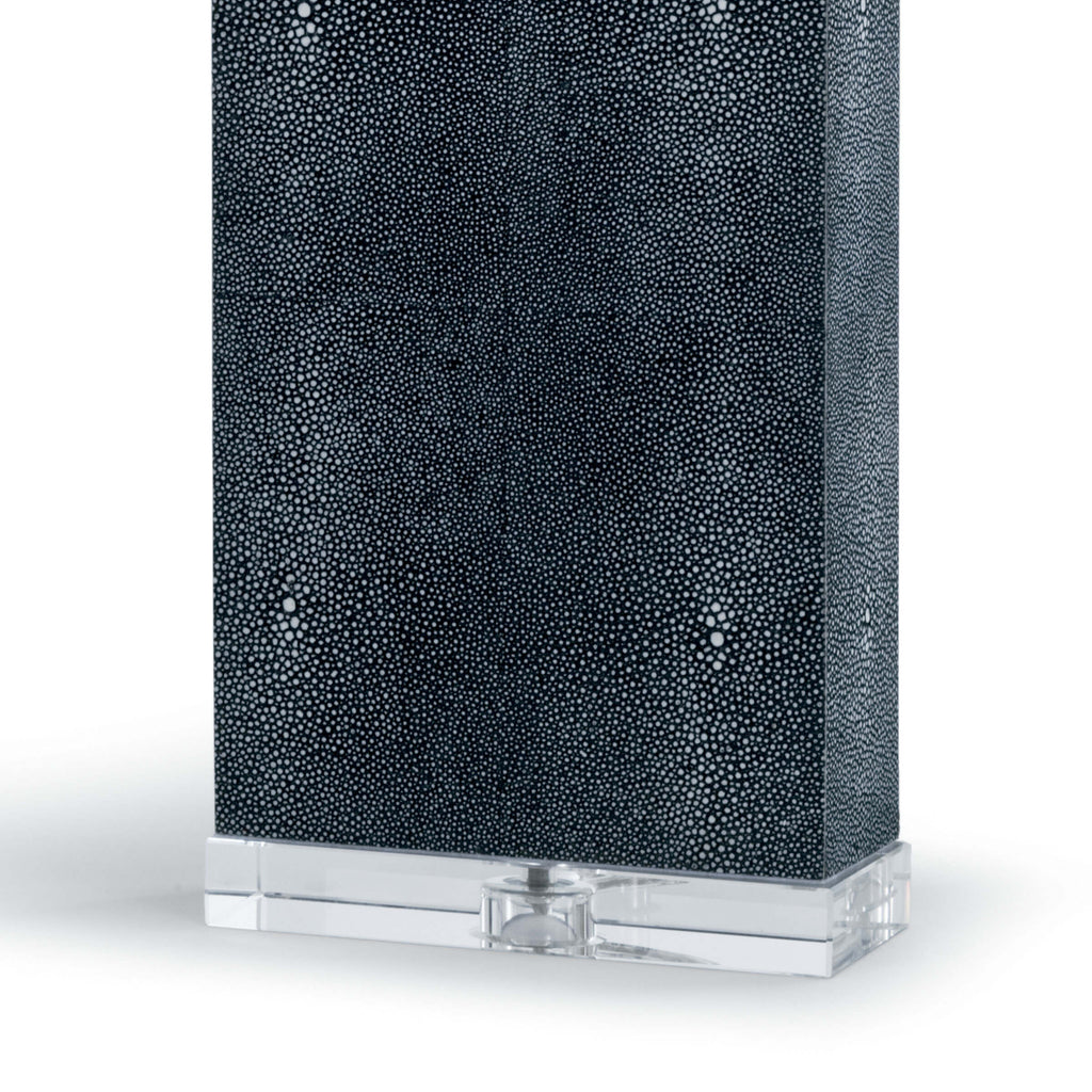 Marcel Charcoal Shagreen Table Lamp