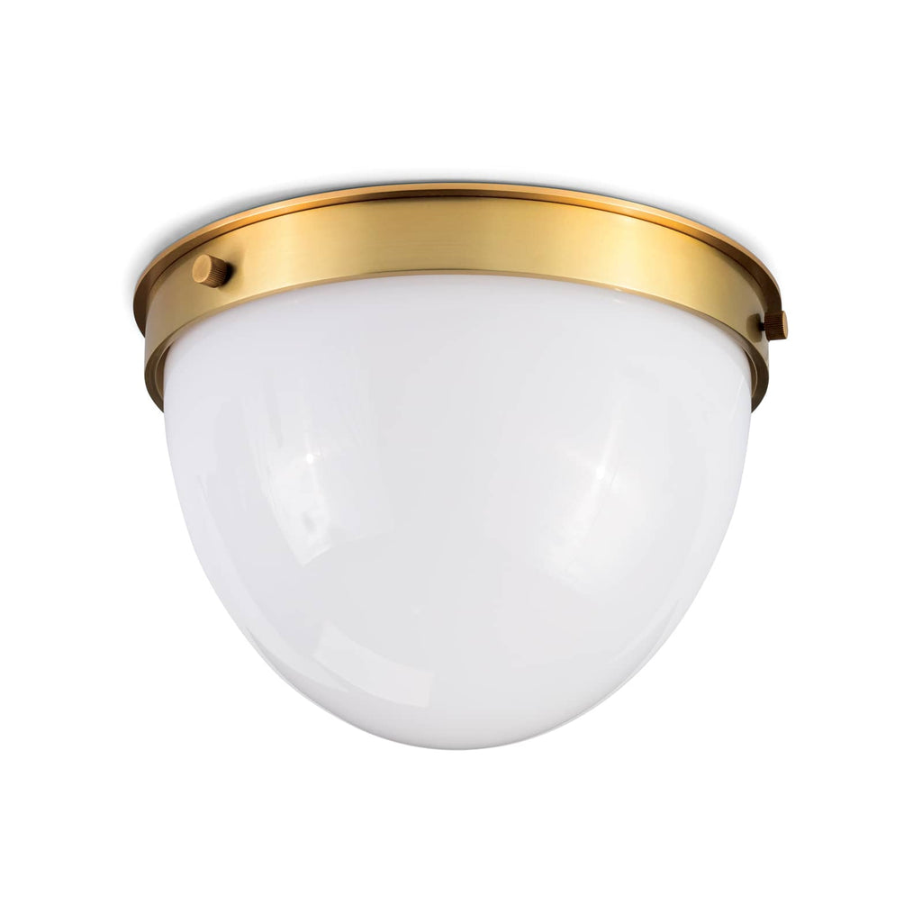 Bay Harbor Flush Mount - Natural Brass