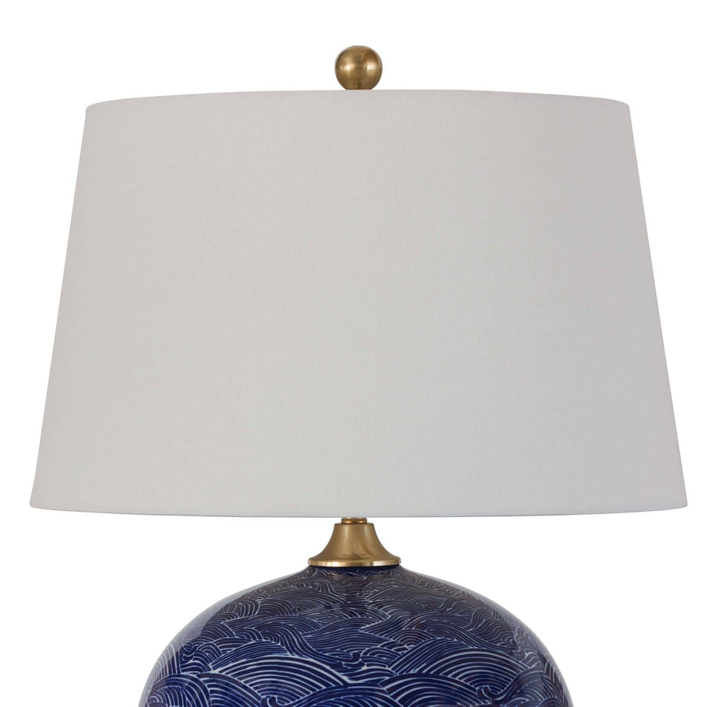 Harbor Ceramic Table Lamp - Blue