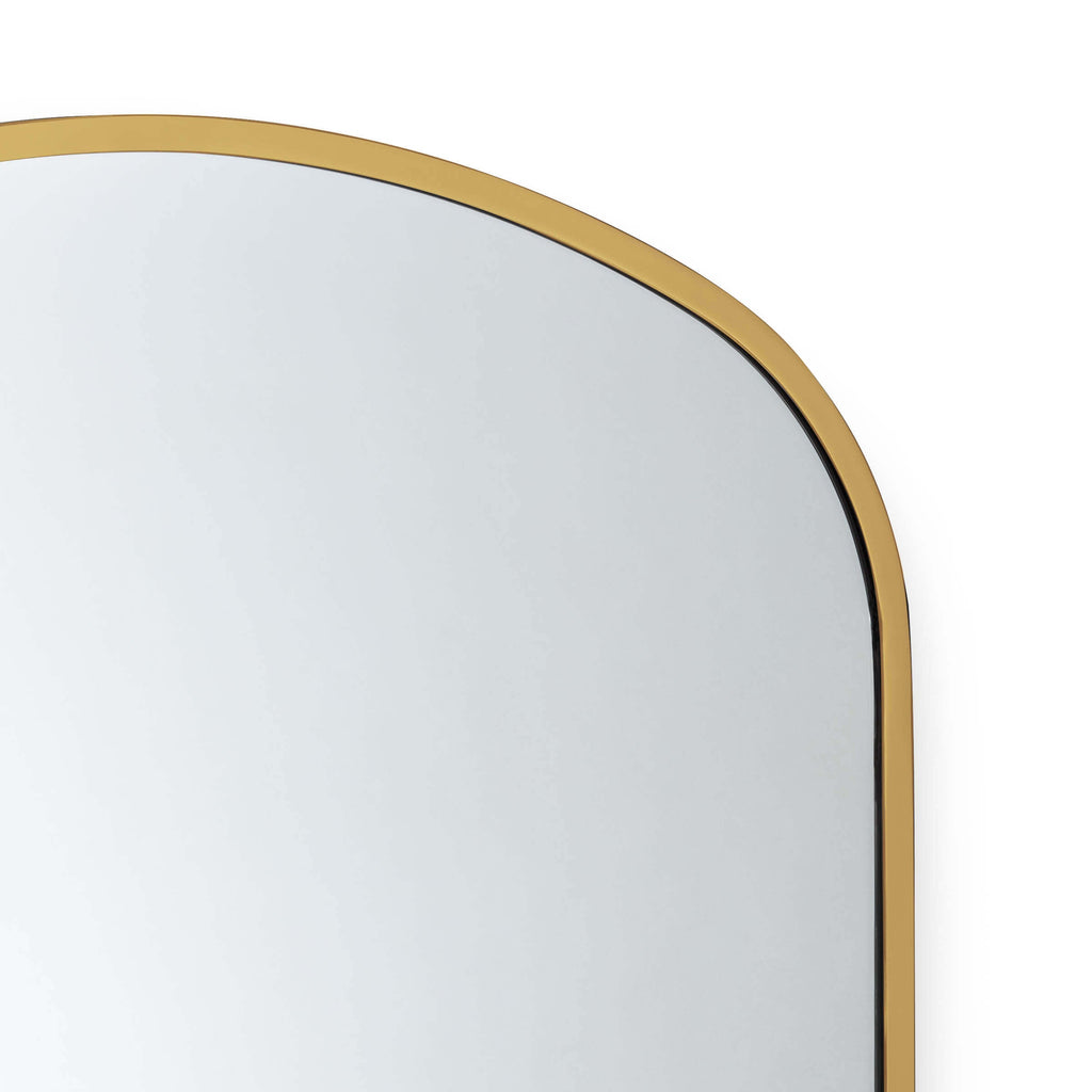 Cloak Mirror - Natural Brass