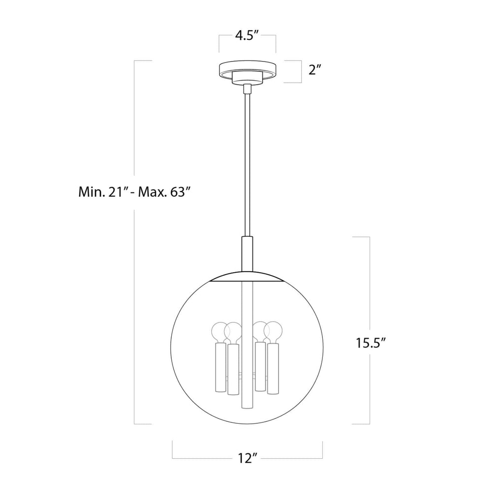 Cafe Pendant Small - Polished Nickel