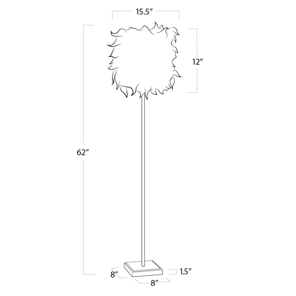 Jasmine Floor Lamp - White