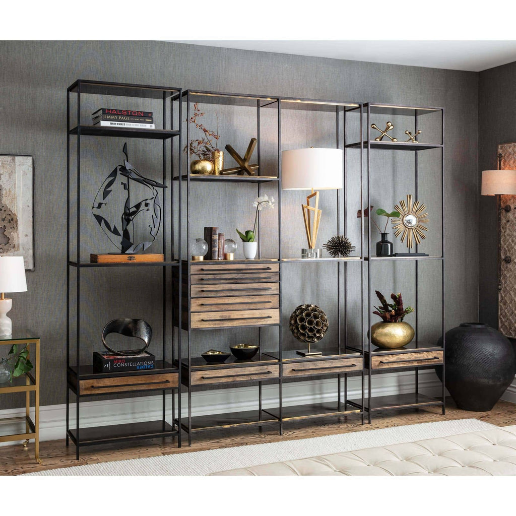 Baxter Etagere - Blackened Iron