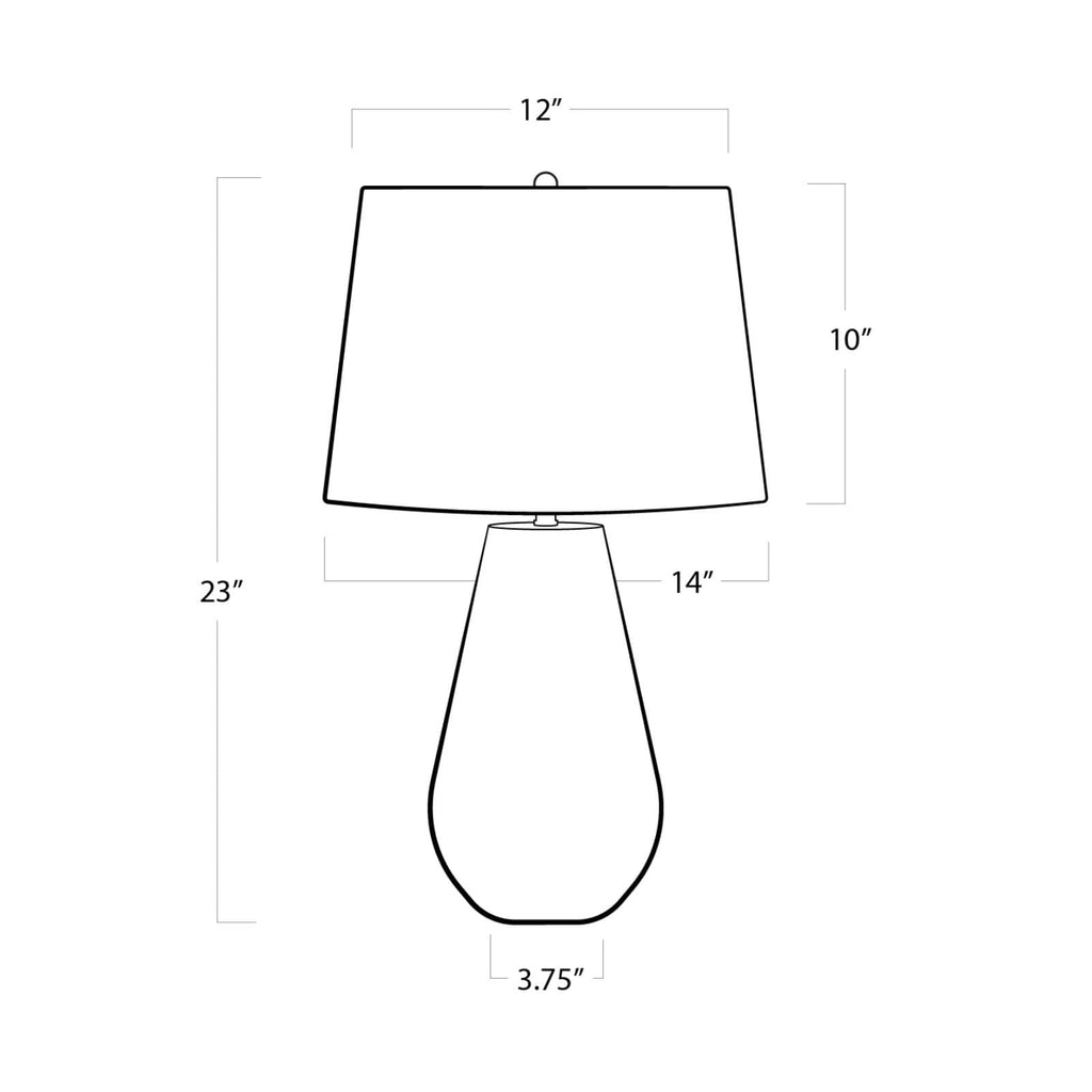 Cassia Chevron Table Lamp - Natural