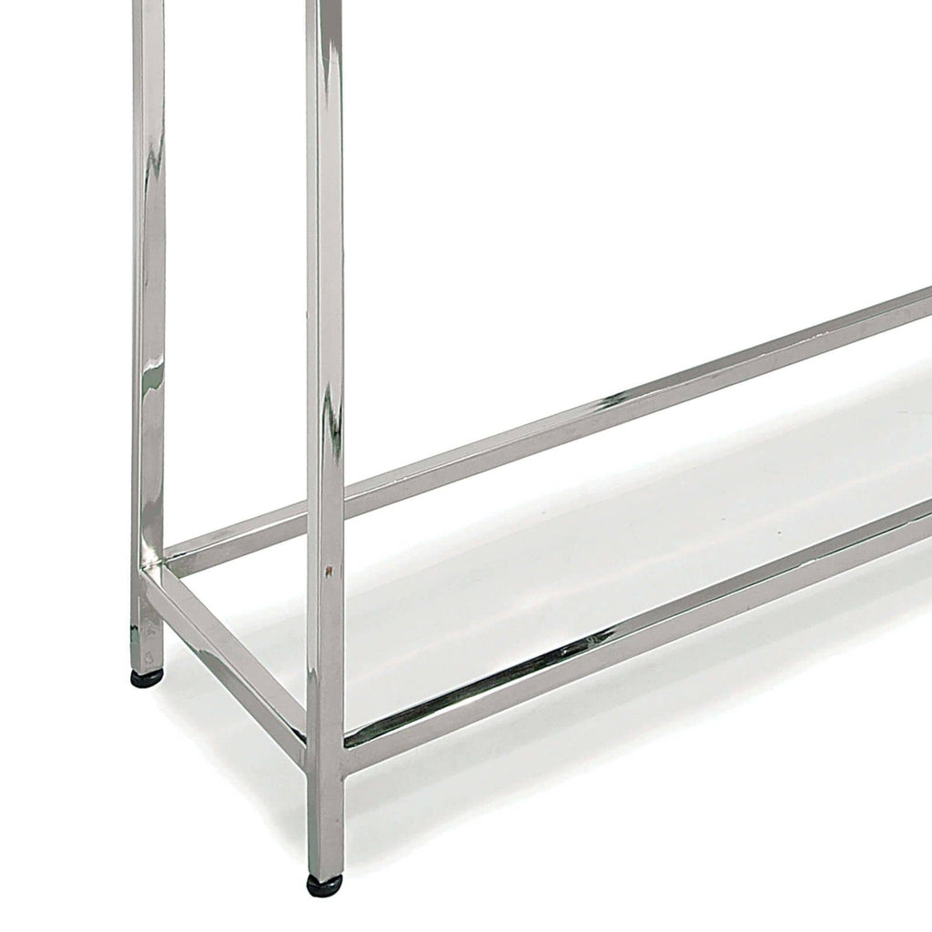 Echelon Console Table - Polished Nickel