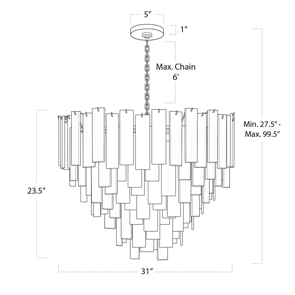 Glacier Chandelier Large