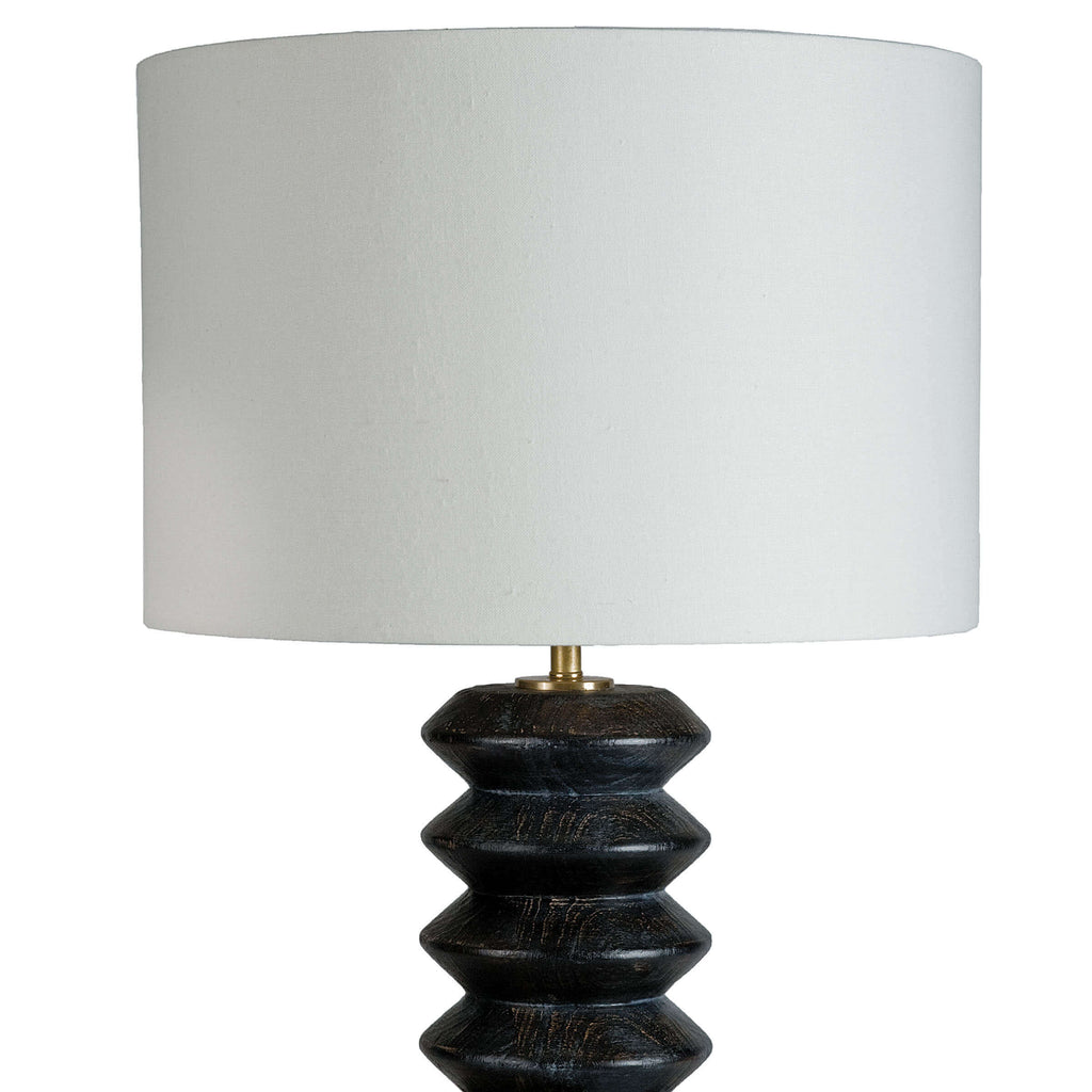 Accordion Table Lamp - Ebony