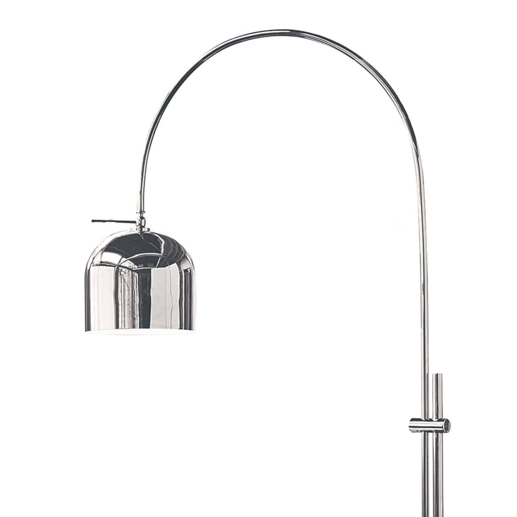 Arc Floor Lamp With Metal Shade - Polished Nickel