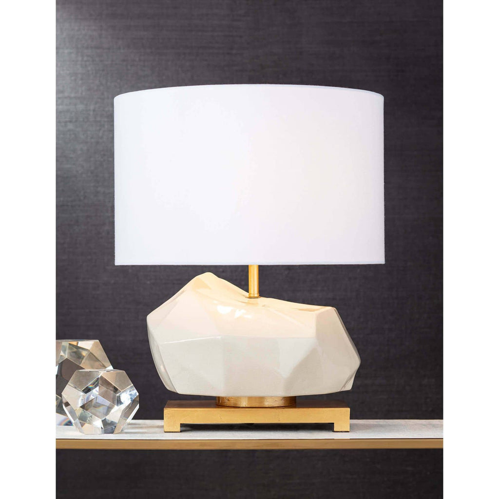 Marquise Ceramic Table Lamp - Ivory