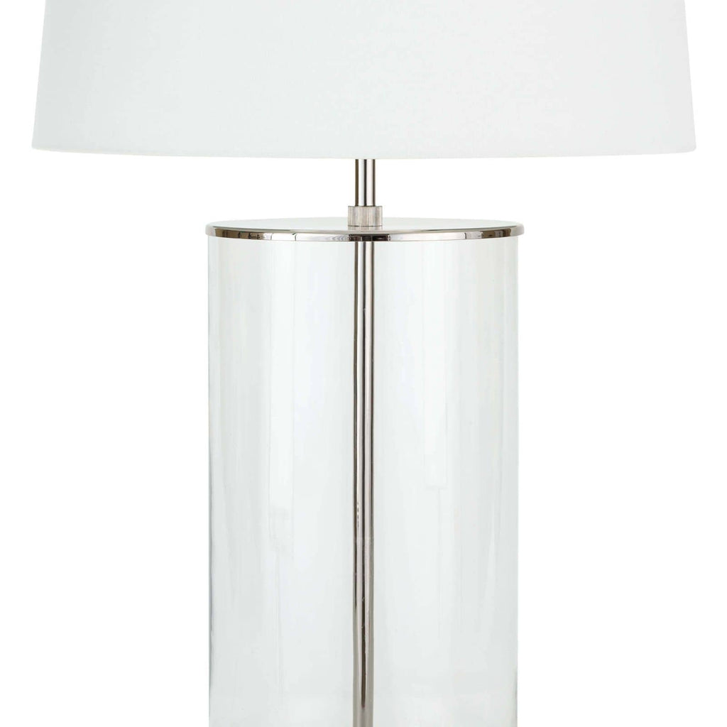 Magelian Glass Table Lamp - Polished Nickel