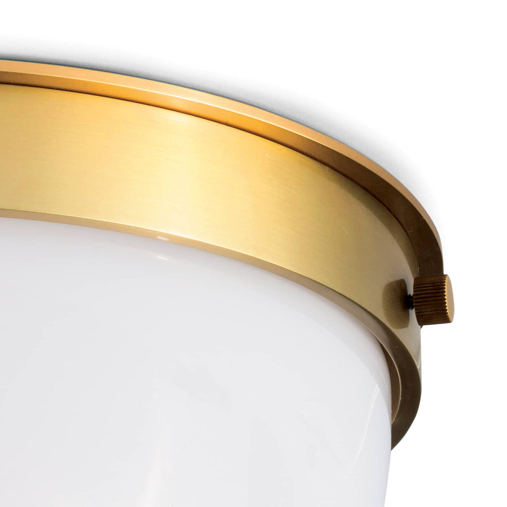 Bay Harbor Flush Mount - Natural Brass