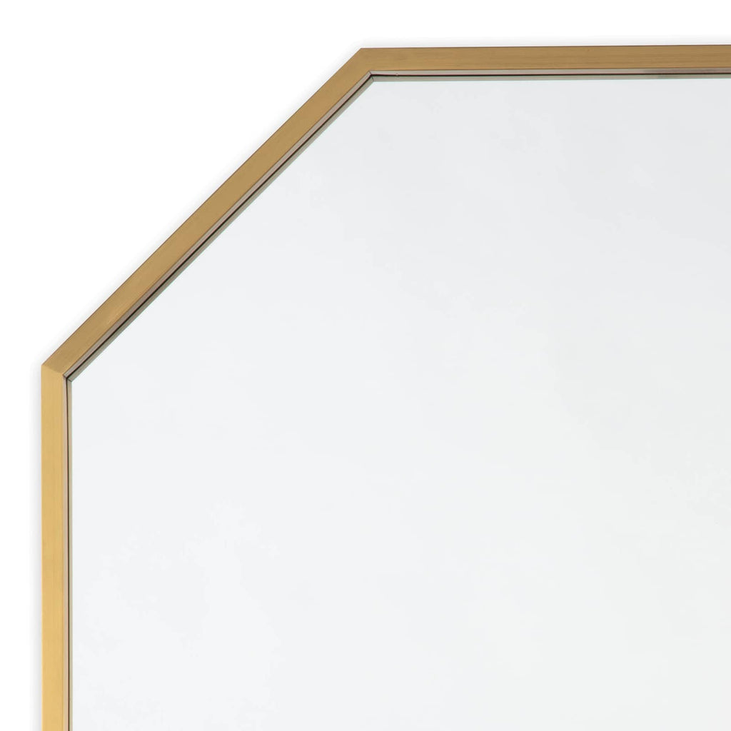 Hale Wall Mirror - Natural Brass