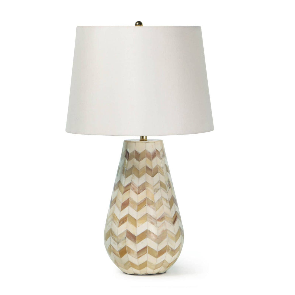 Cassia Chevron Table Lamp - Natural