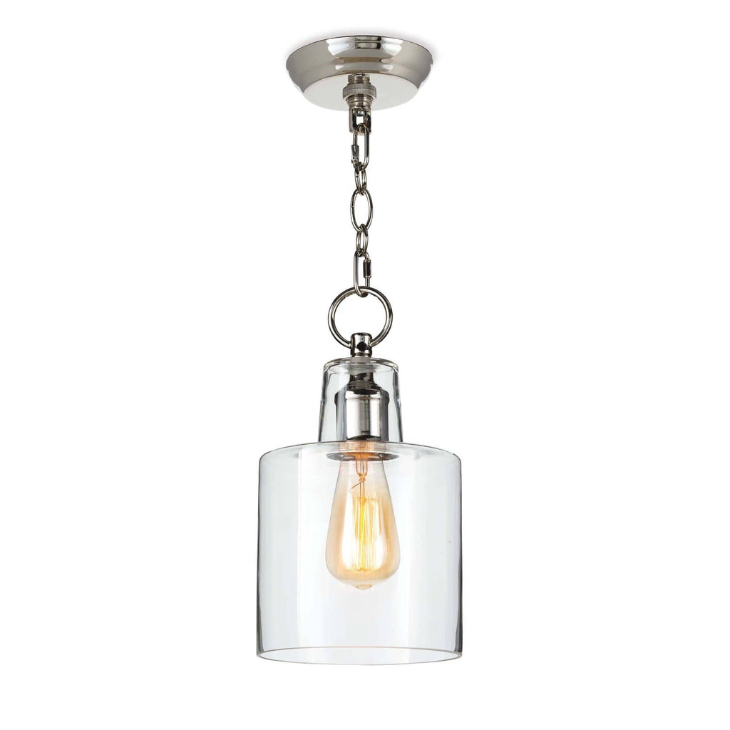 Dutch Glass Pendant - Polished Nickel