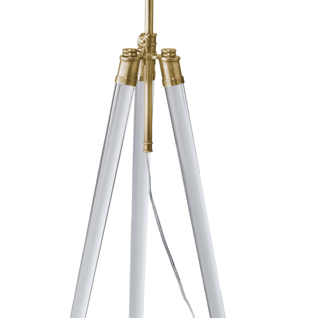 Brigitte Floor Lamp - Natural Brass