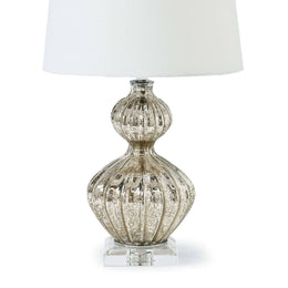 Ripple Table Lamp - Antique Mercury