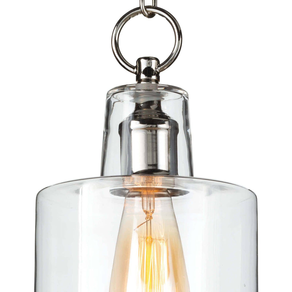 Dutch Glass Pendant - Polished Nickel