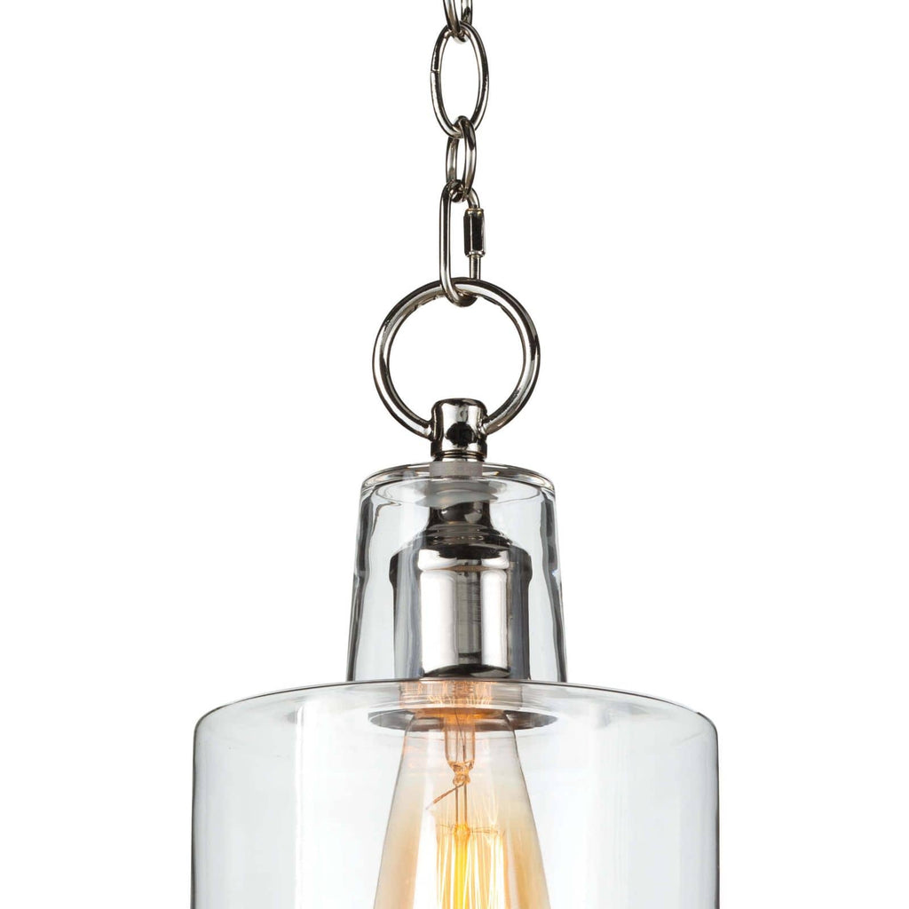 Dutch Glass Pendant - Polished Nickel