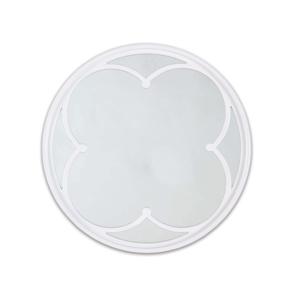 Lula Quatrefoil Mirror Small - White