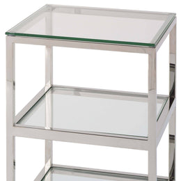 Alister Side Table - Polished Nickel
