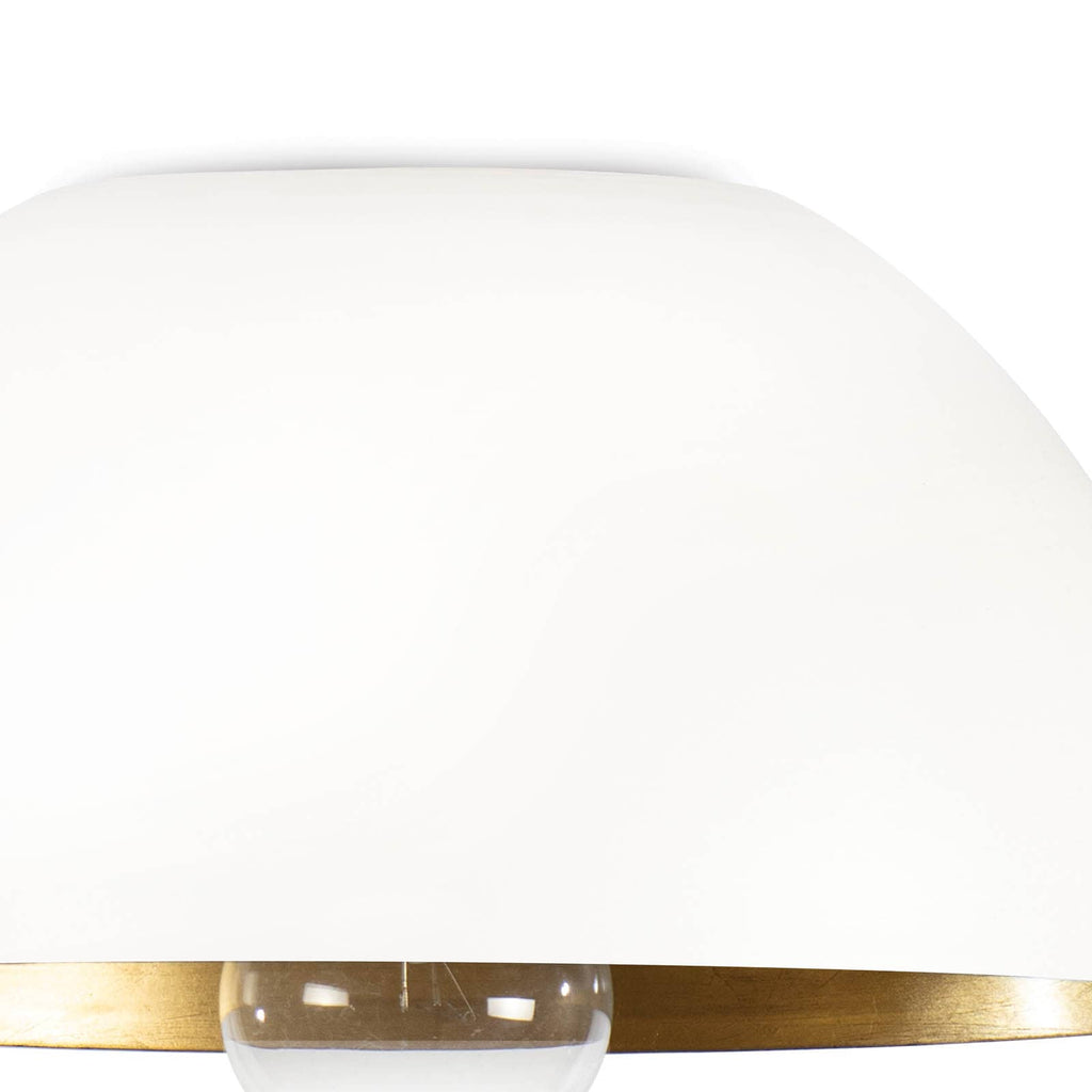 Sigmund Flush Mount - White and Gold