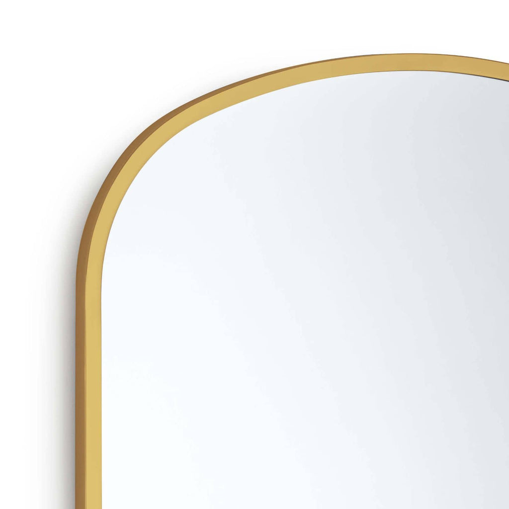 Cloak Mirror - Natural Brass