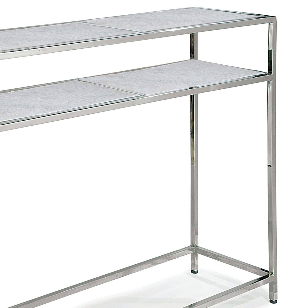 Echelon Console Table - Polished Nickel