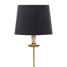 Clove Stem Buffet Table Lamp With Black Shade